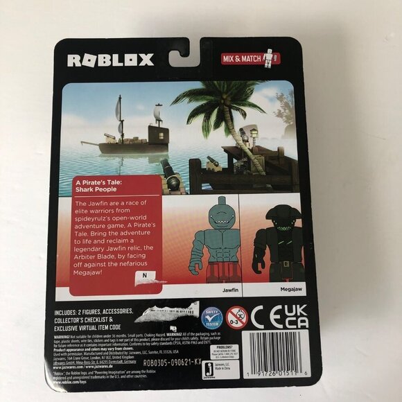 New Roblox A Pirates Tale Shark People 9-Piece Set Jawfin Megajaw - Picture 4 of 4
